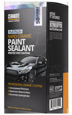 Rapid Ceramic Paint Sealant Protective Coating, Maximum Gloss & Shine, 12 oz.