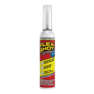 FLEX SHOT Caulking Rubber Sealant, Clear, 8-oz.