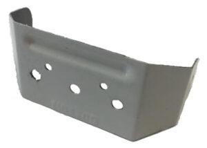 Downspout Hanger Aluminum Clip, White, 3 In.