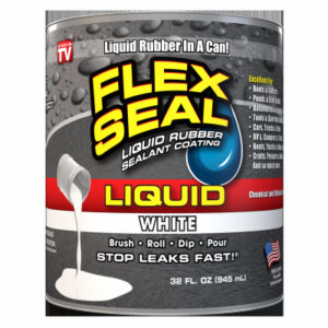 FLEX SEAL Liquid Rubber Sealant, White, 32-oz.