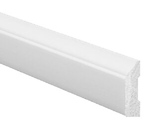 Interior Crown Moulding, Crystal White Polystyrene, 1-5/16-In. x 7-Ft.
