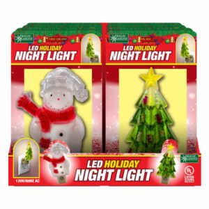 LED Holiday Night Light, Snowman or Christmas Tree