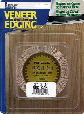 White Birch Real Wood Veneer Iron-on Edgebanding, 2 In. x 8 Ft.