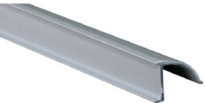 Channel Gray Snap In Rigid Vinyl Glass Retainer, 3/8 x 72 In.