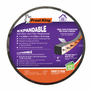 Expandable Weatherseal Foam Tape, 1 In. x 1 In. x 13 Ft.