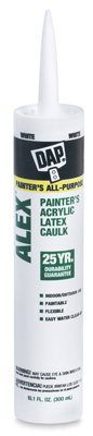 Alex Acrylic Latex Caulk, White, 10.1 oz.