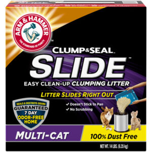 Slide Clump Cat Litter, 14-Lbs.