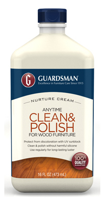 Clean & Polish Wood Furniture Cleaner, Cream, 16 oz.