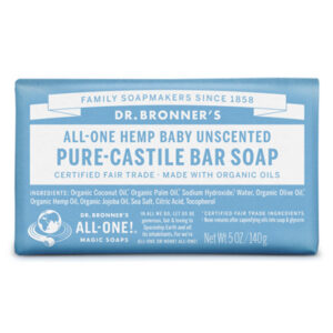 Castile Bar Soap, Unscented, 5-oz.