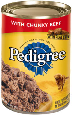 Dog Food, Ground Beef, 22 oz. Can