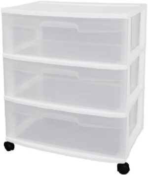 3-Drawer Wide Cart