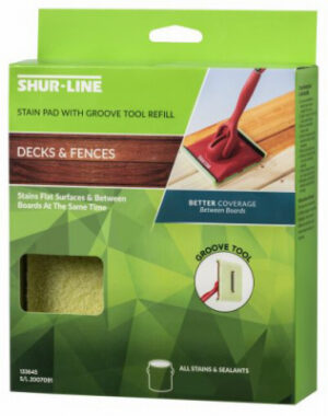 Deck & Fence Stain Pad Refill, With Groove Tool