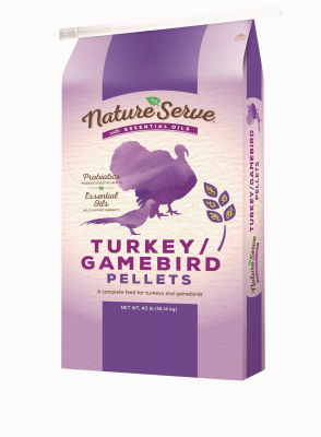 Turkey Gamebird Feed Pellets with Essential Oils, 40 Lbs.