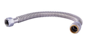 Flexible Water Heater Connector, Stainless Steel, 3/4 In. FIP x 18 In.