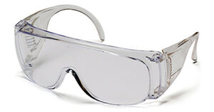 Safety Glasses, Clear, Ventilated Temple