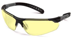 Safety Glasses, Amber Anti-Fog Lenses