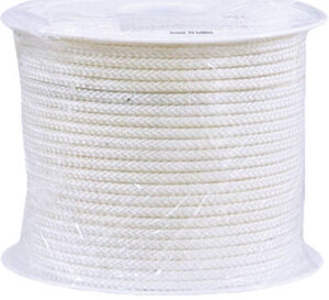 Nylon Starter Cord, Nilo Bonded, White, 11/64 In. x 200 Ft.