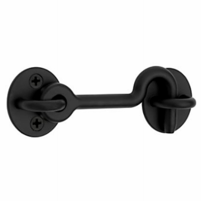 Privacy Door Hook for Interior Sliding Doors, Matte Black