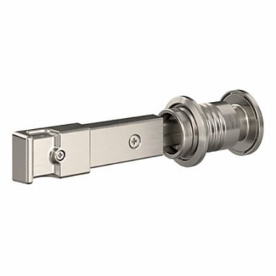 Barn Door Lock for Interior Sliding Barn Door, Satin Nickel