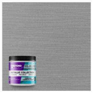 All-in-One Refinishing Paint for Furniture, Cabinets, Countertops, More, Metallic Silver, Pt.