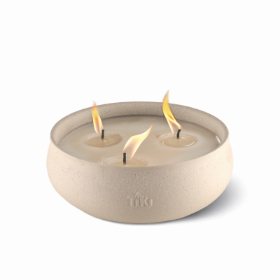 Triple Wick Citronella Candle, Concrete Base, 24 oz.