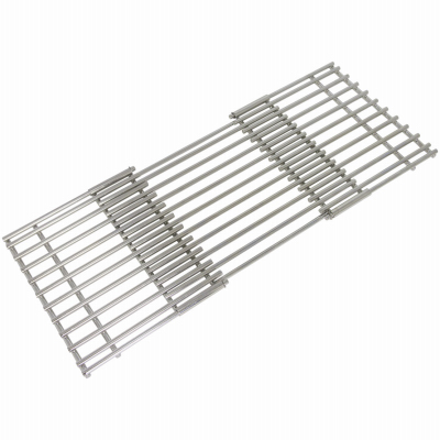 Adjustable Grill Grate, Stainless Steel, 14 to 19.5 In;.