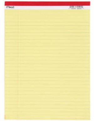 Yellow Legal Pad, 8.5 x 11 In., 50 Sheets