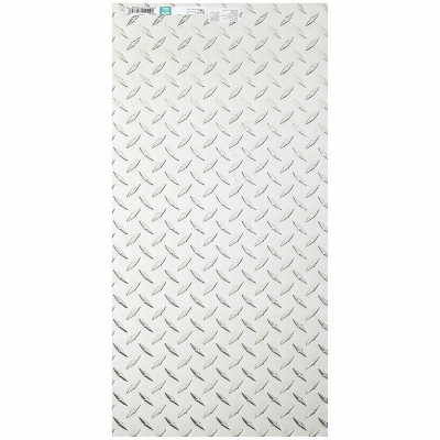 Diamond Plate Sheet Metal, .063 Gauge, 24 x 24 In.