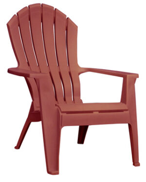 RealComfort Adirondack Chair, Ergonomic, Resin, Merlot
