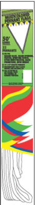 50 Ft. Multi-Color Polyethylene Pennant Flag