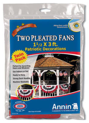 2-Pack Mini Patriotic Pleated U.S. Fan