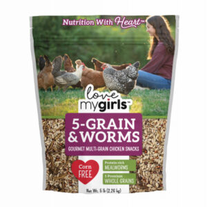 5-Grain & Worms Gourmet Multi-Grain Chicken Snacks, 5 Lb.