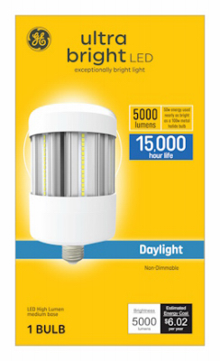 LED/HID Ultra Bright Light Bulb, Daylight, Cobb Retrofit, Medium Base, 50 Watts