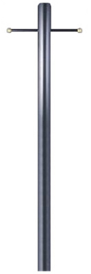 Steel Lantern Post, Black Finish, 80 In.