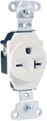 Pass & Seymour 20A Heavy-Duty Single Outlet