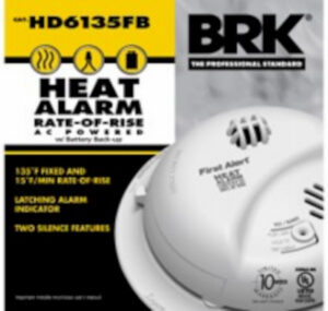 First Alert Heat Alarm, Hardwired