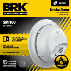Smoke Alarm, Front-Load Battery