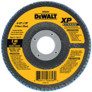 Flap Disc, 40-Grit, 7/8 x 4-1/2 In.