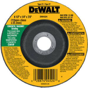 Fast Metal-Cutting Wheel, 4-1/2 x 1/4 In.